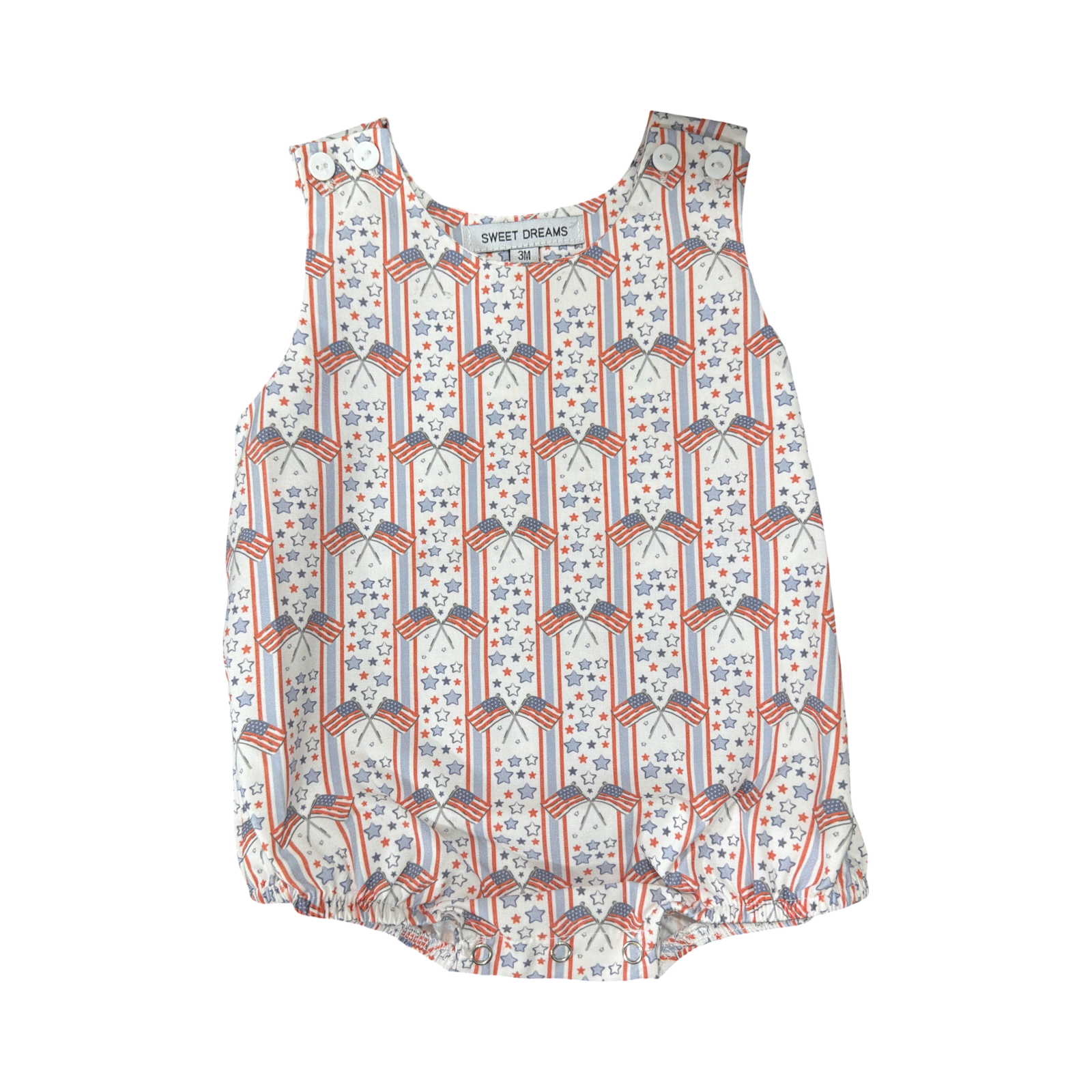 Patriotic Print Boy Bubble