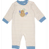 Three Sisters Turkey Appliqué Boys Romper