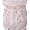 Pink Smocked Bubble with Rose Smocking