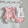 Mayoral 2 piece Girls Short Set- Bunny Ears Appliqué