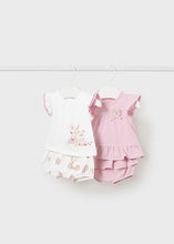 Load image into Gallery viewer, Mayoral 2 piece Girls Short Set- Bunny Ears Appliqué
