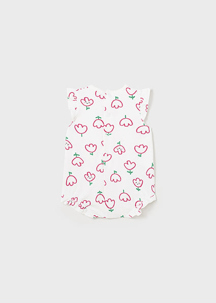 Mayoral Tulip Print Bubble Romper