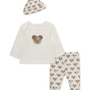 Cute Puppy Footed Pant Set
