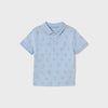 Boy's Polo Palm Print w/ Navy Short Set