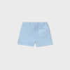 Light Blue Cotton Linen Shorts