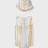 Mayoral Boy's Multi Striped Playsuit with Hat