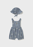 Mayoral Baby Girl Playsuit with Hat