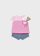 Mayoral Baby Girl Chick Short Set