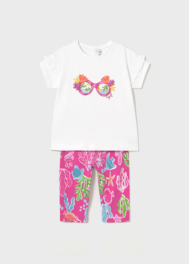 Girl's Sea Life Legging Set