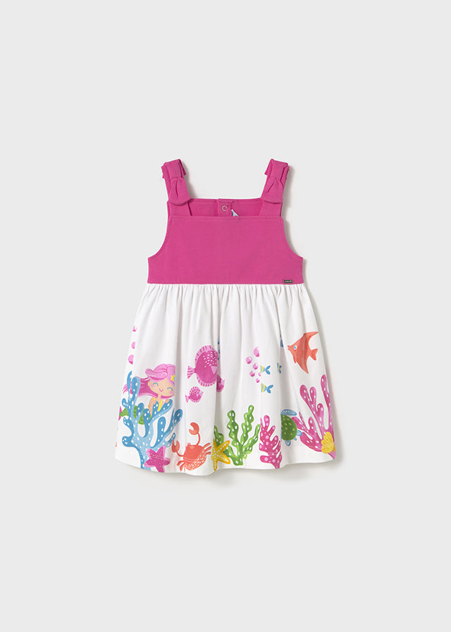 Mayoral Girl's Pink & White Mermaid Tank Dress