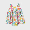 Mayoral Floral Printed Dress w/ Panty