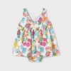 Mayoral Floral Printed Dress w/ Panty