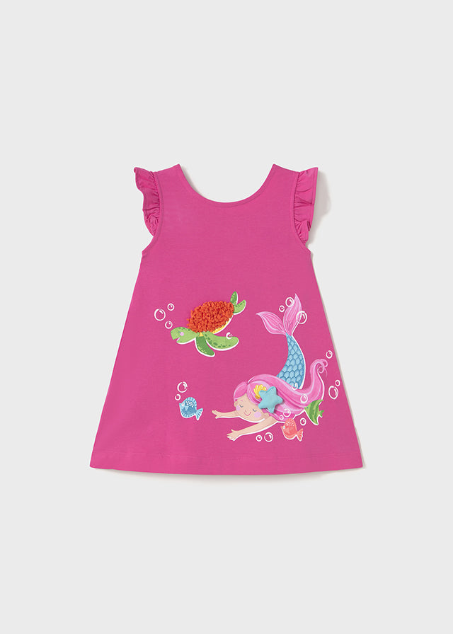 Under the Sea Flutter Sleeve Dress