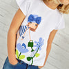 Mayoral Girls Flutter Sleeve Cute Printed Tee