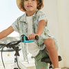 Boy's Tropical Print Button Down Shirt-Sage