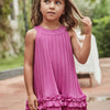 Mayoral Sleeveless Pleated Dress-Fushia