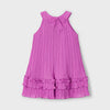 Mayoral Sleeveless Pleated Dress-Fushia