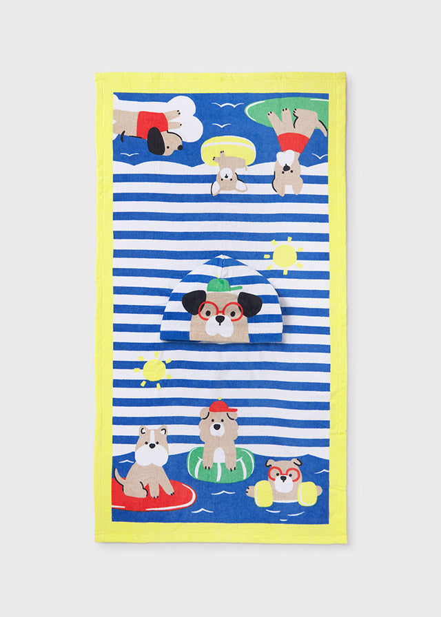 Doggie Fun Hooded Beach Towel