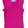 Molly Bracken Fushia Flutter Sleeve Tank