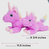 Mommy and Baby Plush Unicorn Set