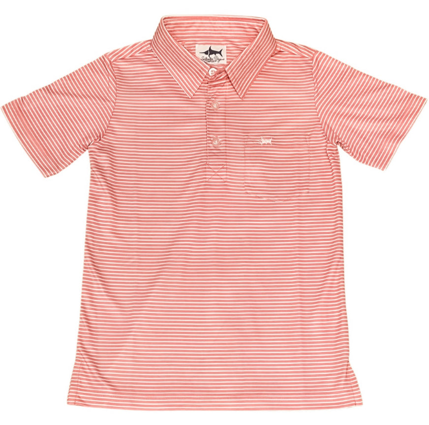 Saltwater Boys Inshore Stripe Polo UPF 15+