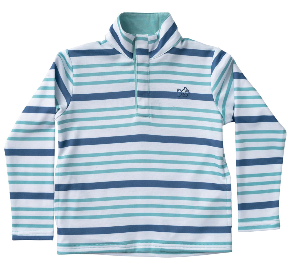 Prodoh Sporty Snap Pullover Moonlight Nile Stripe