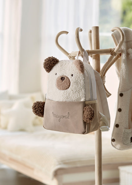 Mayoral Fleece Teddy Bear Backpack