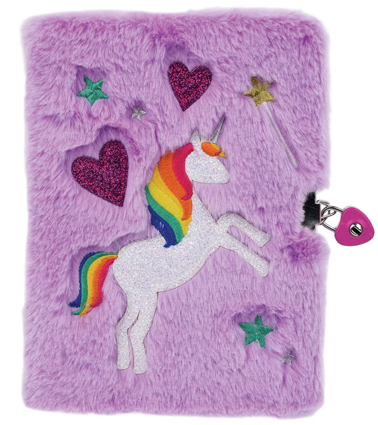 Iscream Magical Unicorn Lock & Key Furry Journal