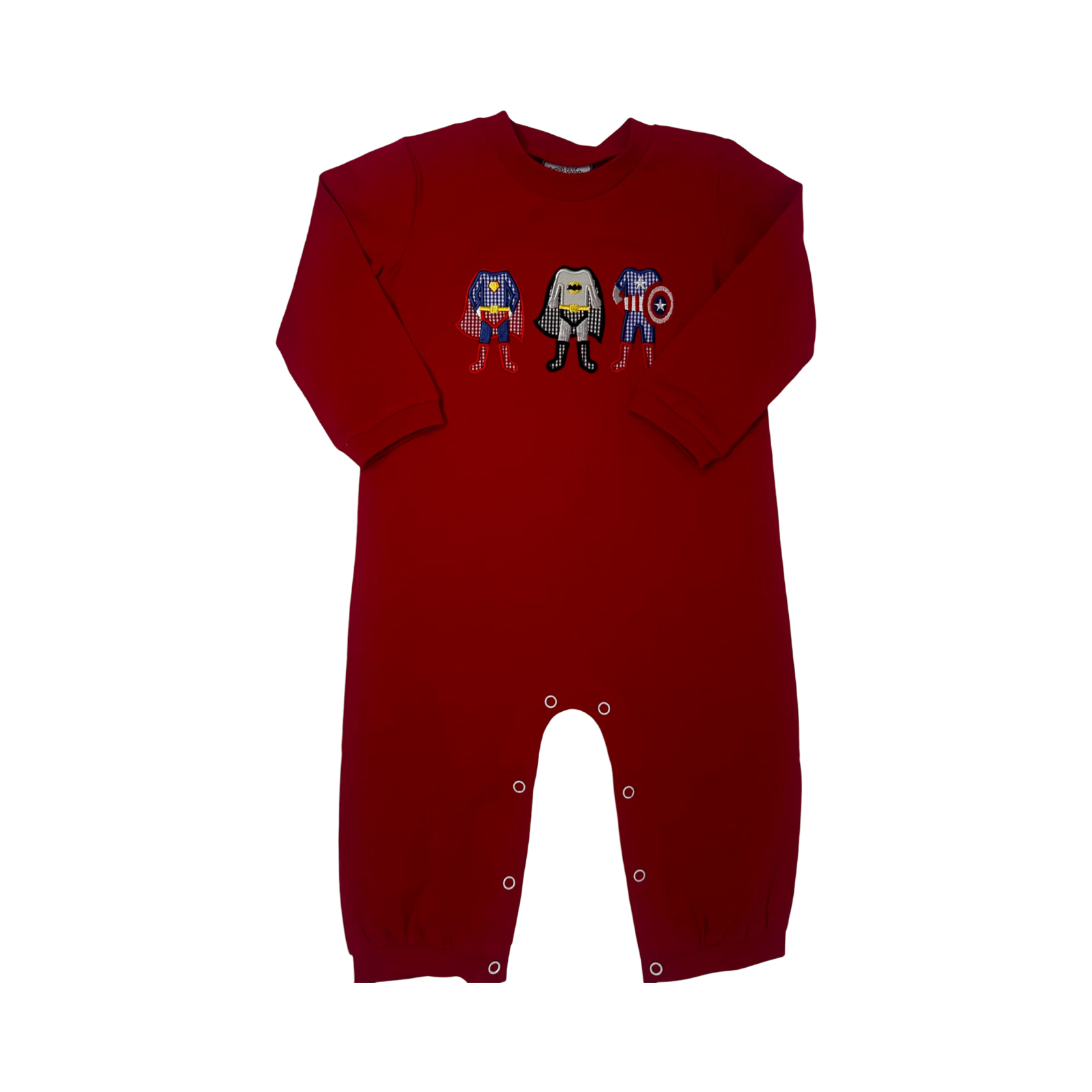 Three Sisters Super Hero Appliqué Romper