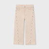 Girl Twill Barrel Pants - Tofu Khaki Stars