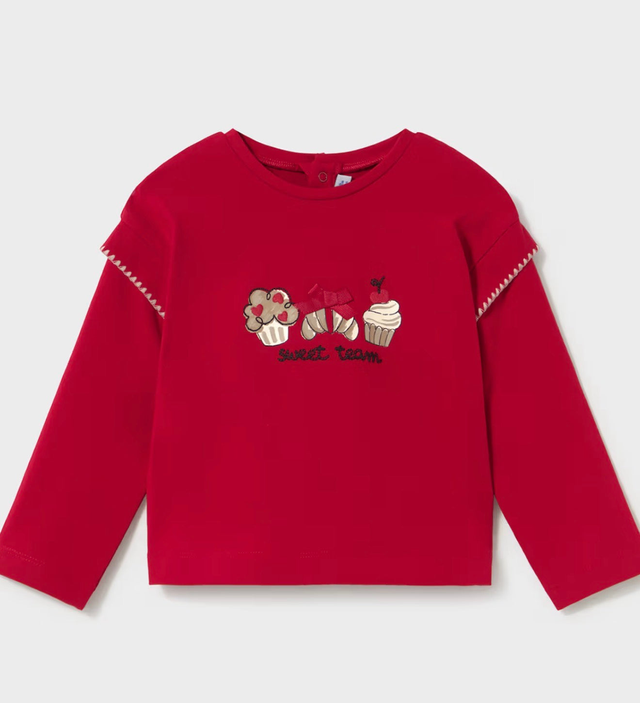 Baby Girl L/S Tee-Sweet Team