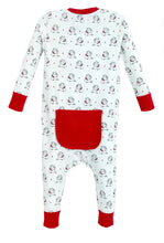 Load image into Gallery viewer, Ishtex Red and Black Bulldog Print 1-piece pajama
