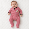 Bulldog Pride Appliqué Zip Footie