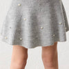 Mayoral knit skirt with pearl embellishment