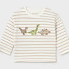 Boys L/S Appliqué Dino Tee