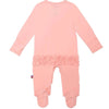 Magnetic Me Modal Footie-Peach Pop With Ruffle