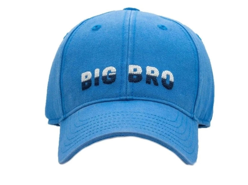 Harding Lane Needle Point Kids Baseball Hat -Big Bro Blue
