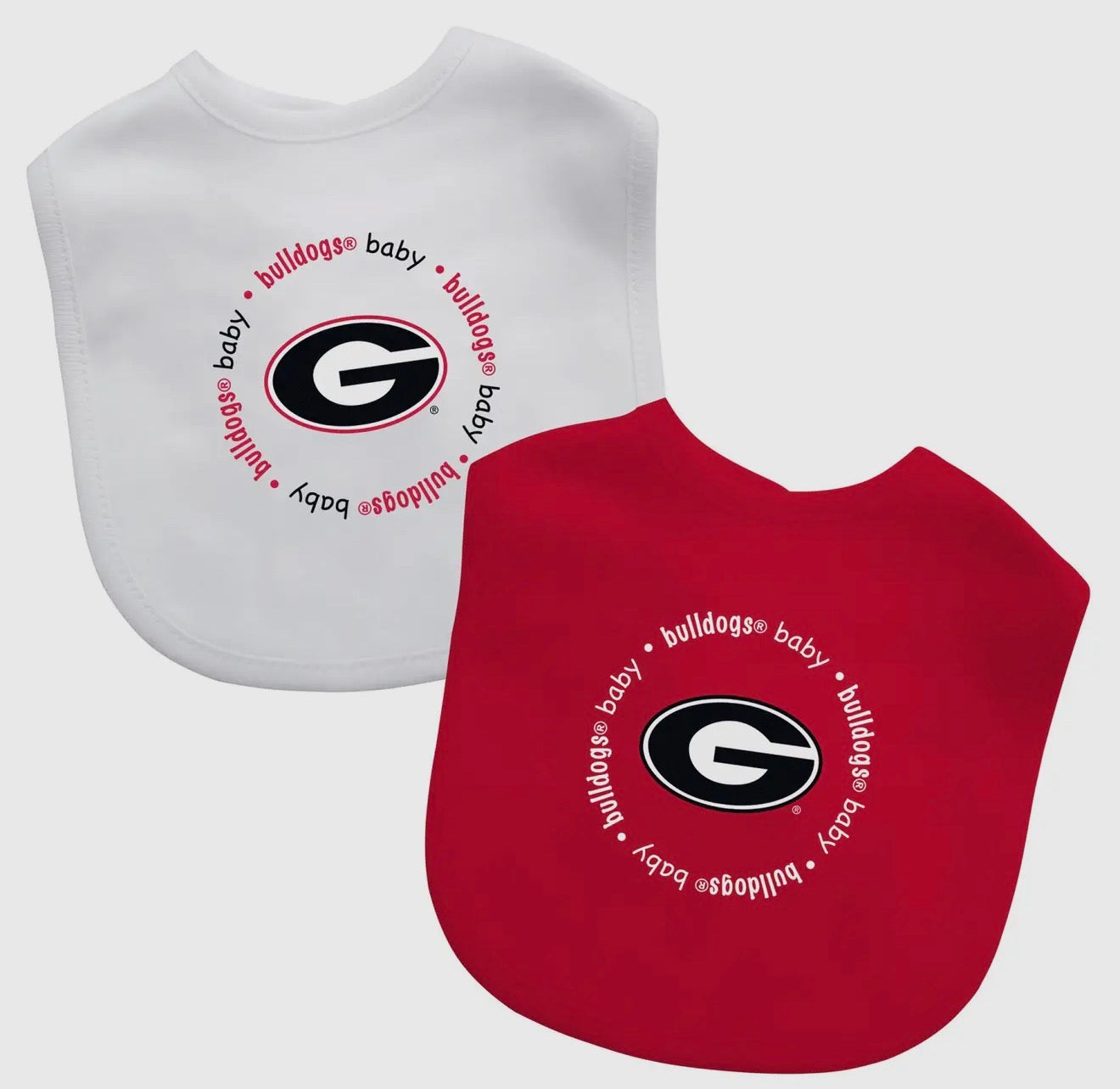 Baby Bulldogs 2 pack bib set