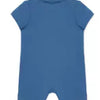 Little Me Baby Boys Blue Polo Romper