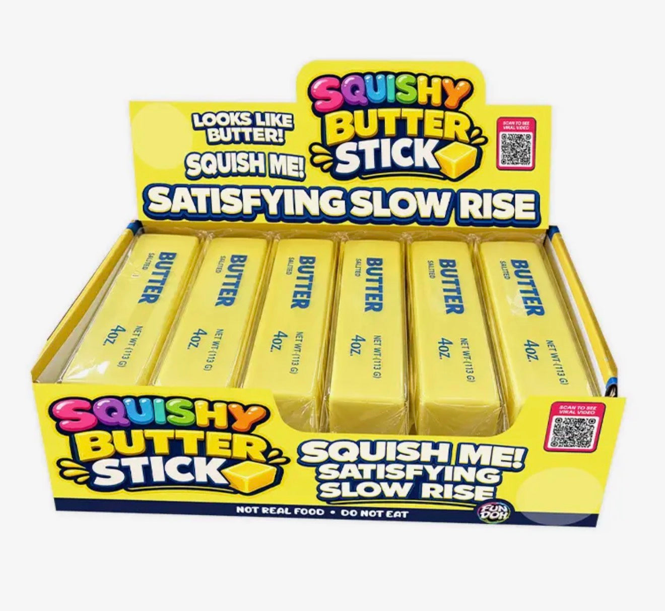 Fun Doh 6" Butter Stick Slow Rise Fidget Toy