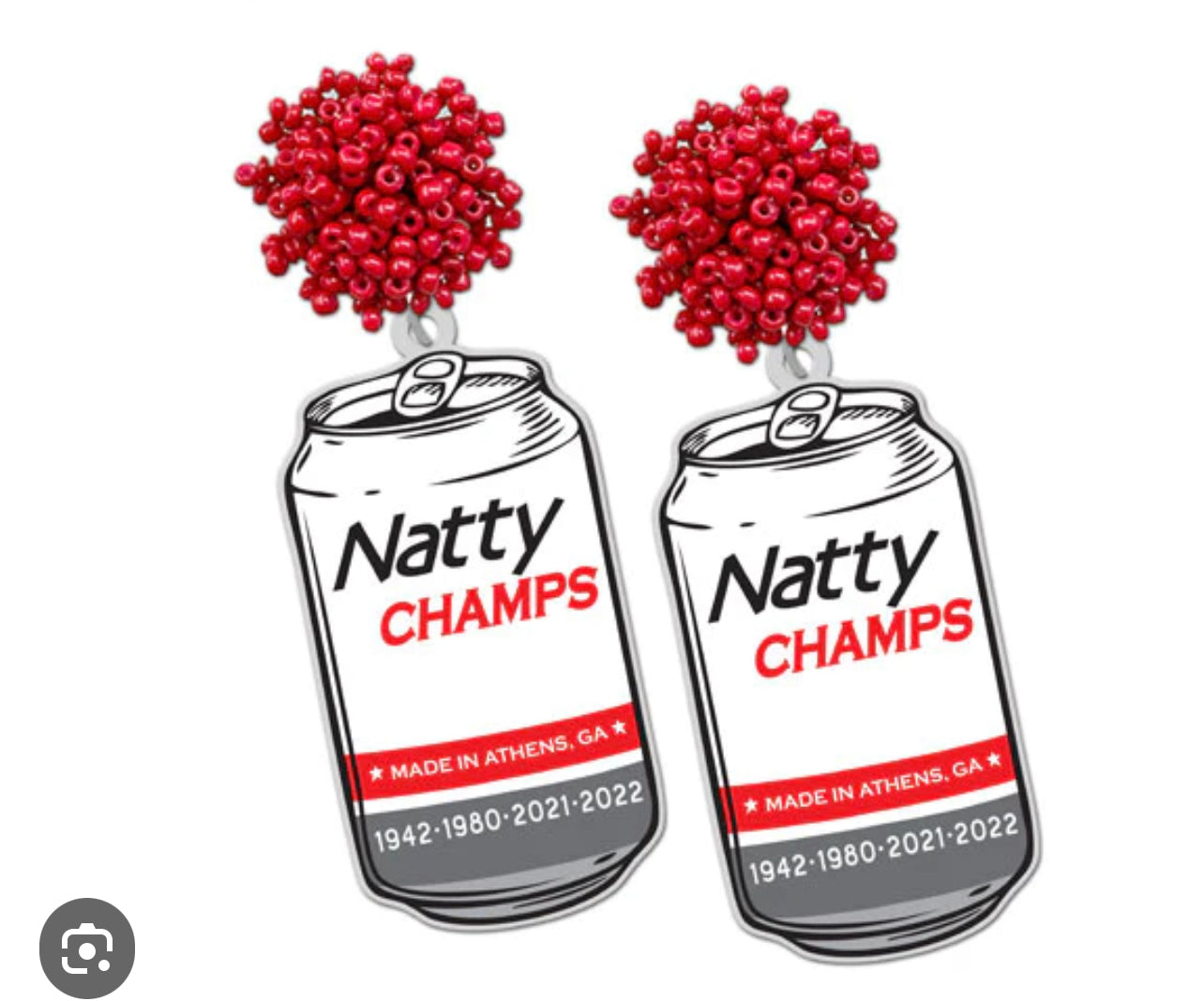 Georgia Bulldog Natty Champs Earrings