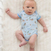 Little Wranglers Onesie-Sky