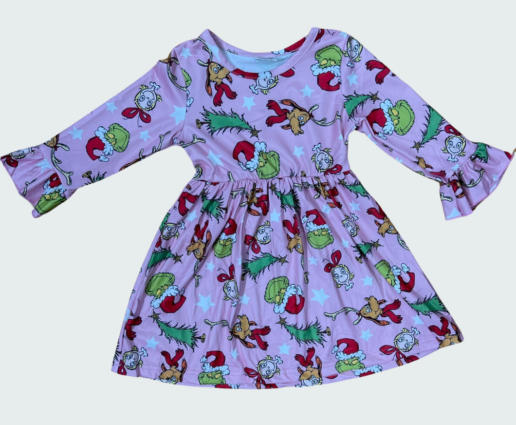 Grinch and Max Twirl Dress