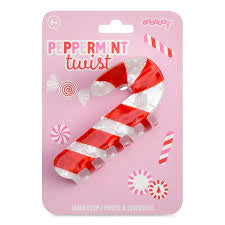 Peppermint Twist Hair Claw Clip