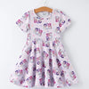 Purple and White Gingham Hunter/X Twirl Dress