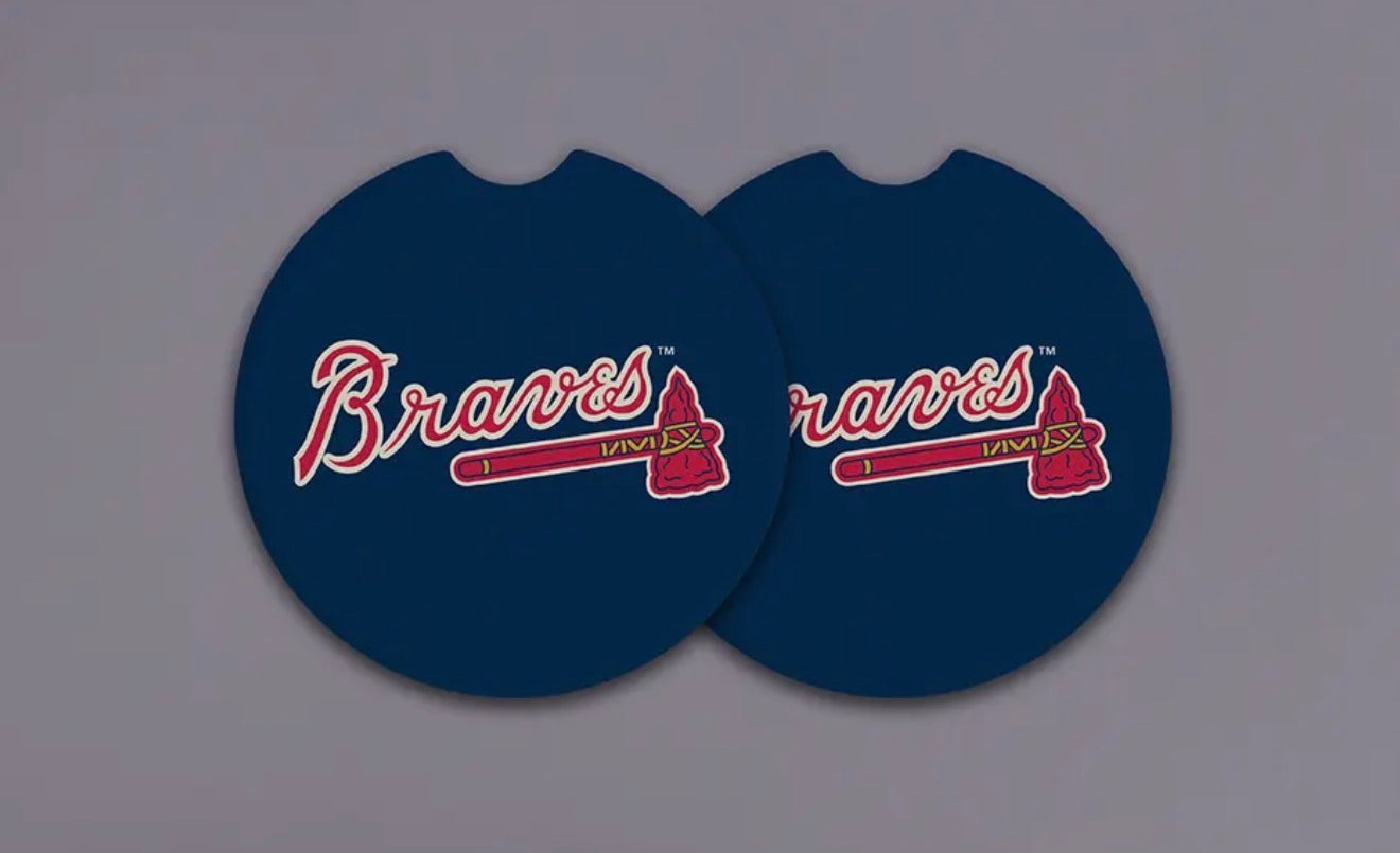 Atlanta Braves Ceramic Stone Car Coasters