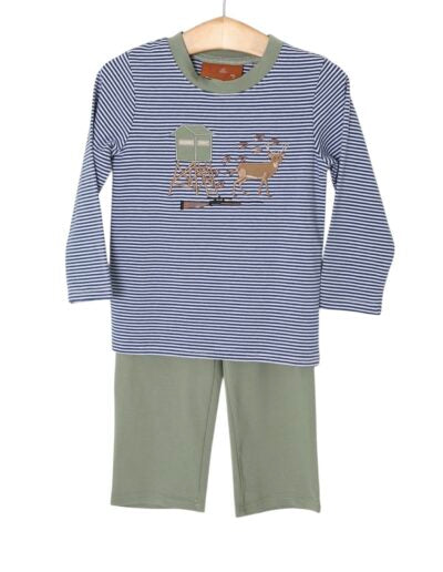 Evening Hunt Appliqué Pant Set