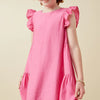 Hayden Girl Side Panel Detailed Ruffle Sleeve Dress