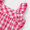 Girls Peony Gingham Dress