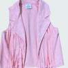 Light Pink  Western Fringe Vest